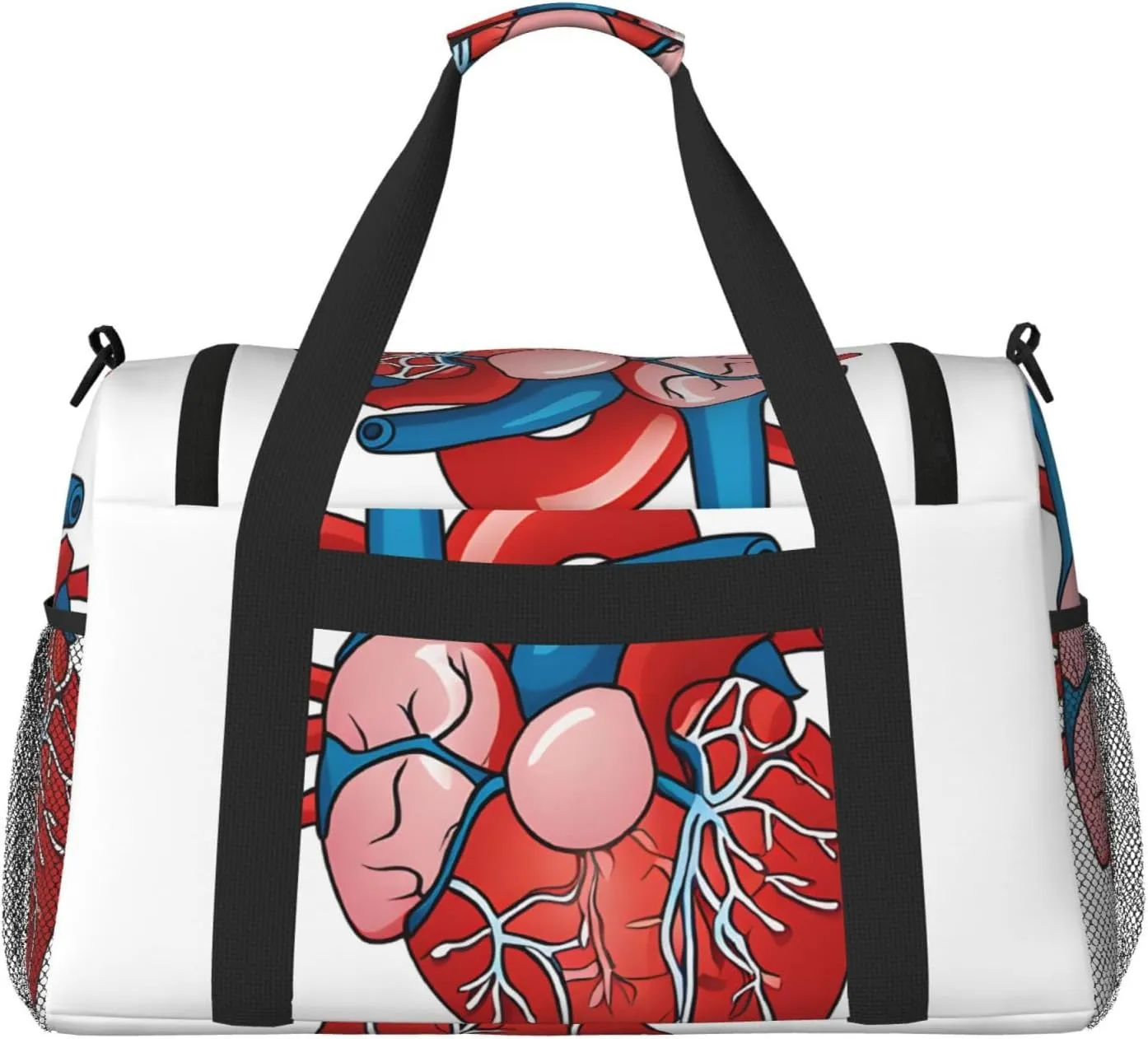 Human Anatomy Heart Chart Durable Portable Crossbody Travel Bag, A Good Companion For Long-Distance Travel