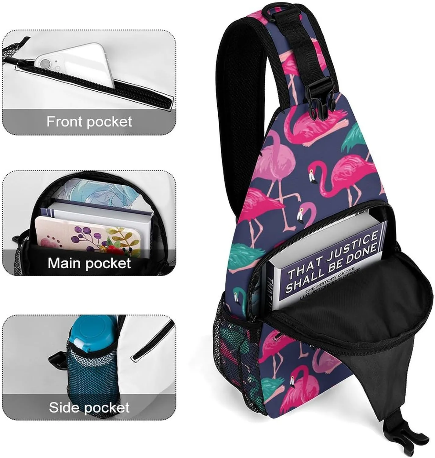Human Skulls Versatile And Convenient Multipurpose Crossbody Bag - Perfect for Travel And Hiking