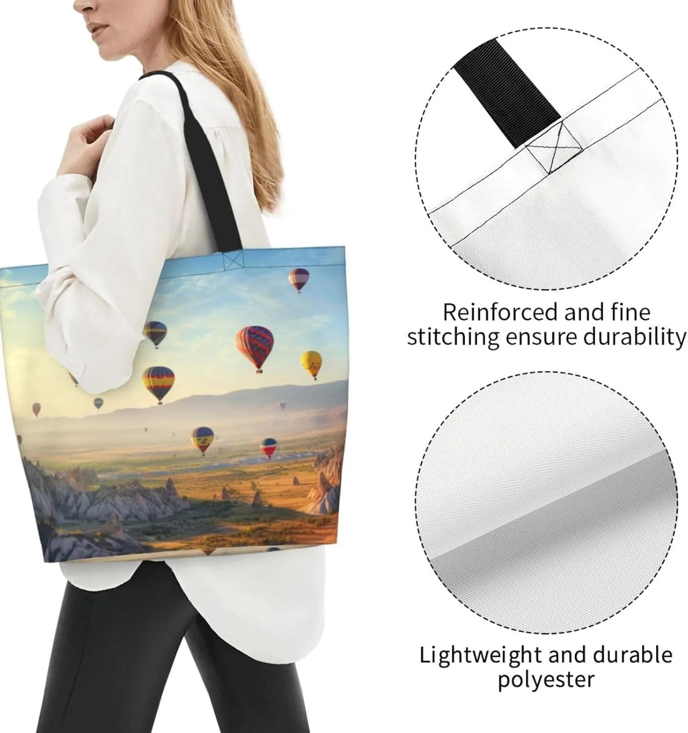 I Love Penguins Printed Shoulder Bag Women Casual Handbag Shopping Bag