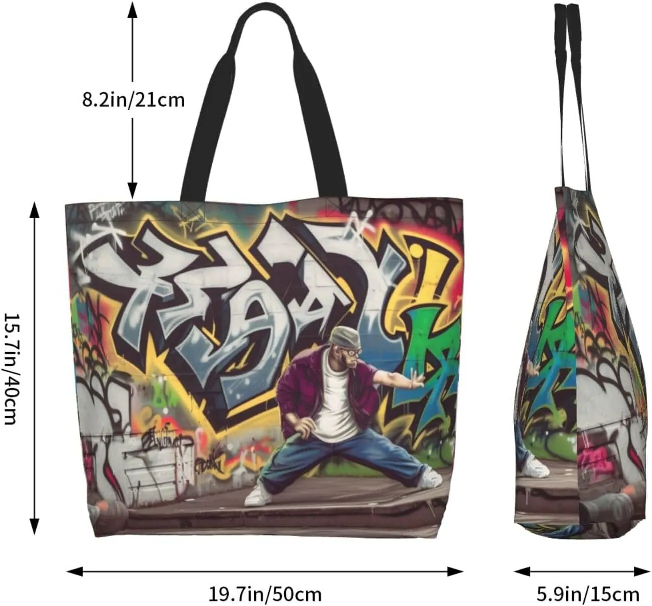 I Love Penguins Printed Shoulder Bag Women Casual Handbag Shopping Bag