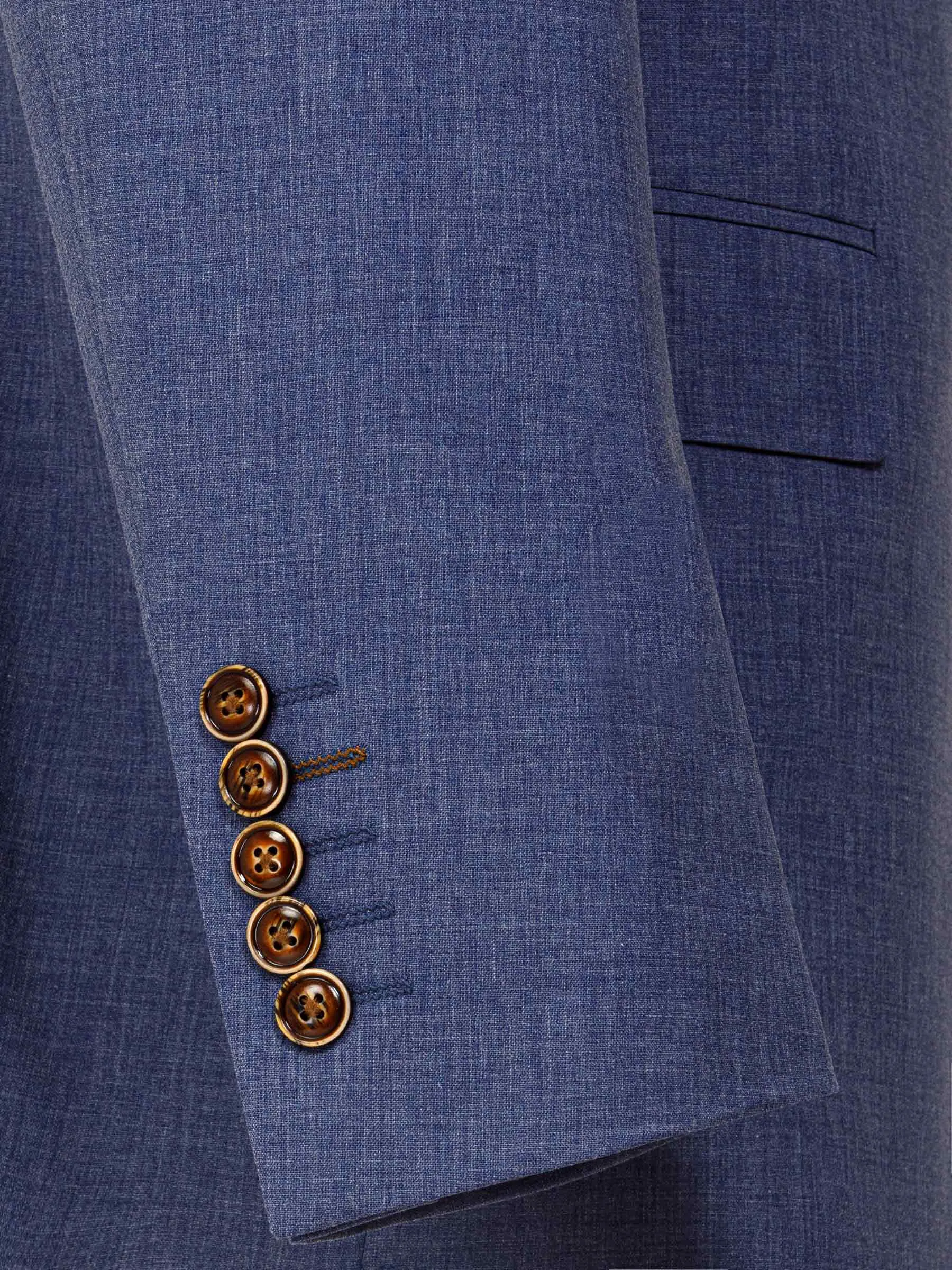 Ilario Single Breast Blue Blazer