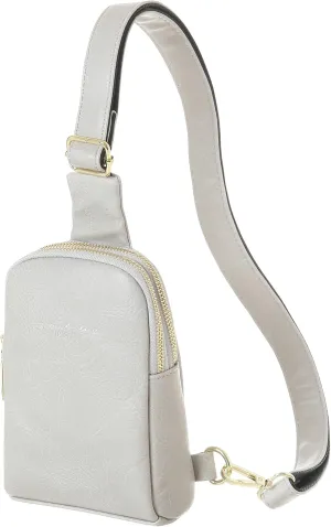 INICAT Small Crossbody Sling Bags for Women Vegan Leather Cell Phone Purse Fanny Packs for Women Men