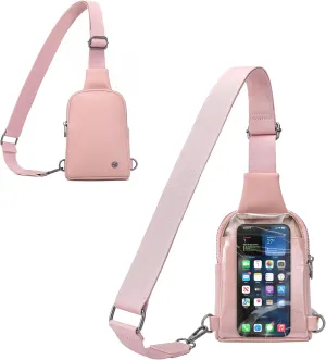 INICAT Small Crossbody Sling Bags for Women Vegan Leather Cell Phone Purse Fanny Packs for Women Men