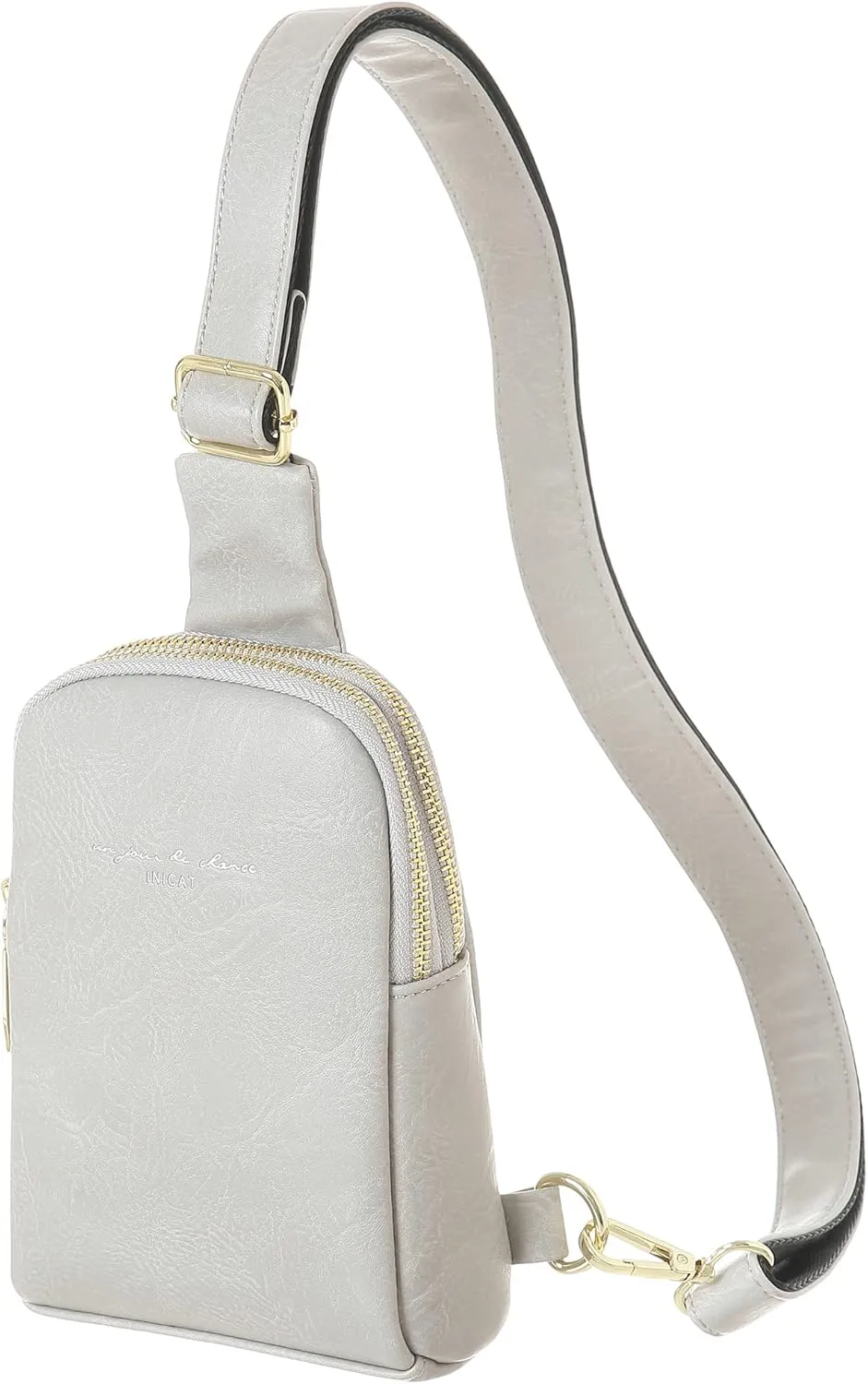 INICAT Small Crossbody Sling Bags for Women Vegan Leather Cell Phone Purse Fanny Packs for Women Men