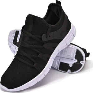 INZCOU Running Shoes Lightweight Tennis Shoes Non Slip Gym Workout Shoes Breathable Mesh Walking Sneakers