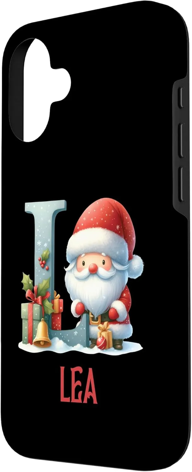 iPhone 16 Christmas Letters Lea Winter Letter Girls Name Case