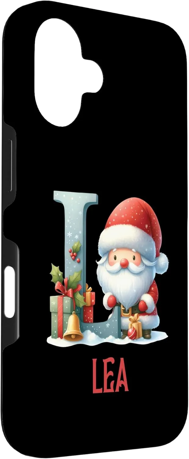 iPhone 16 Christmas Letters Lea Winter Letter Girls Name Case