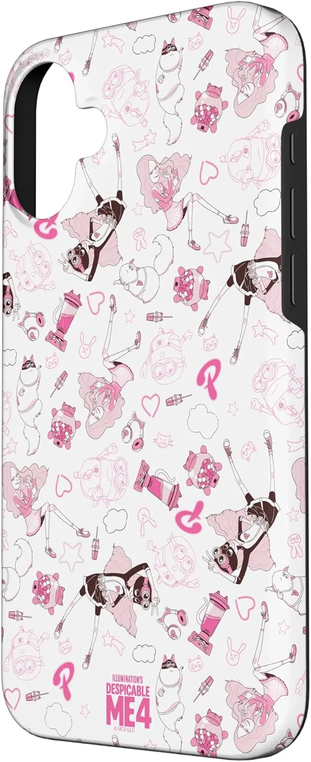 iPhone 16 Plus Minions Despicable Me 4 Poppin’ all over print Case