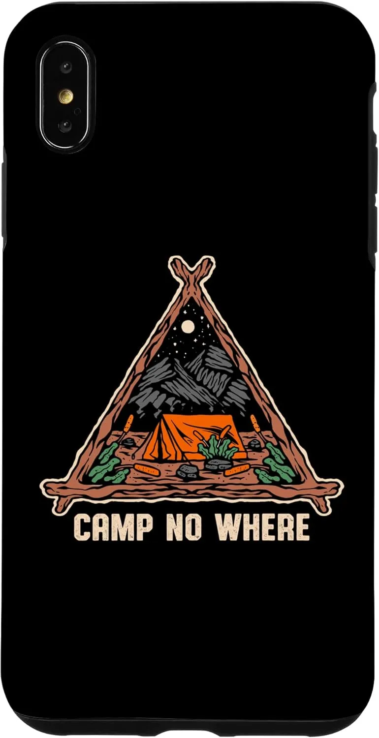 iPhone XS Max Camp No Where Outdoor Camping Nature Camper Mountain Forest Case