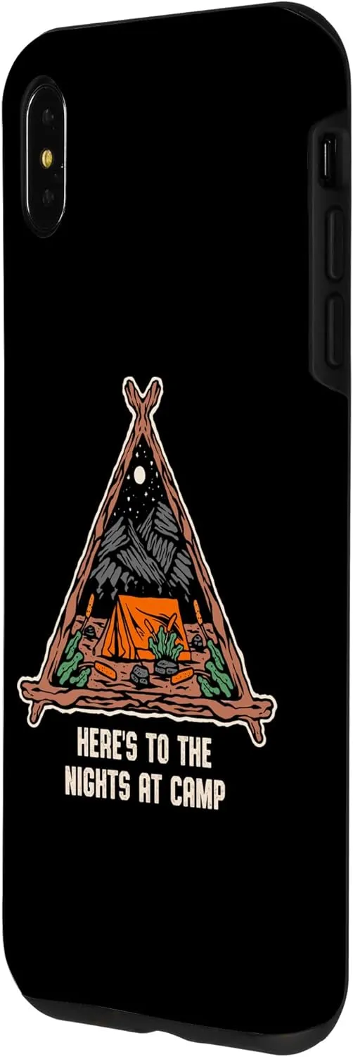 iPhone XS Max Nights at Camp Camping Forest Camper Jungle Vacation Holiday Case