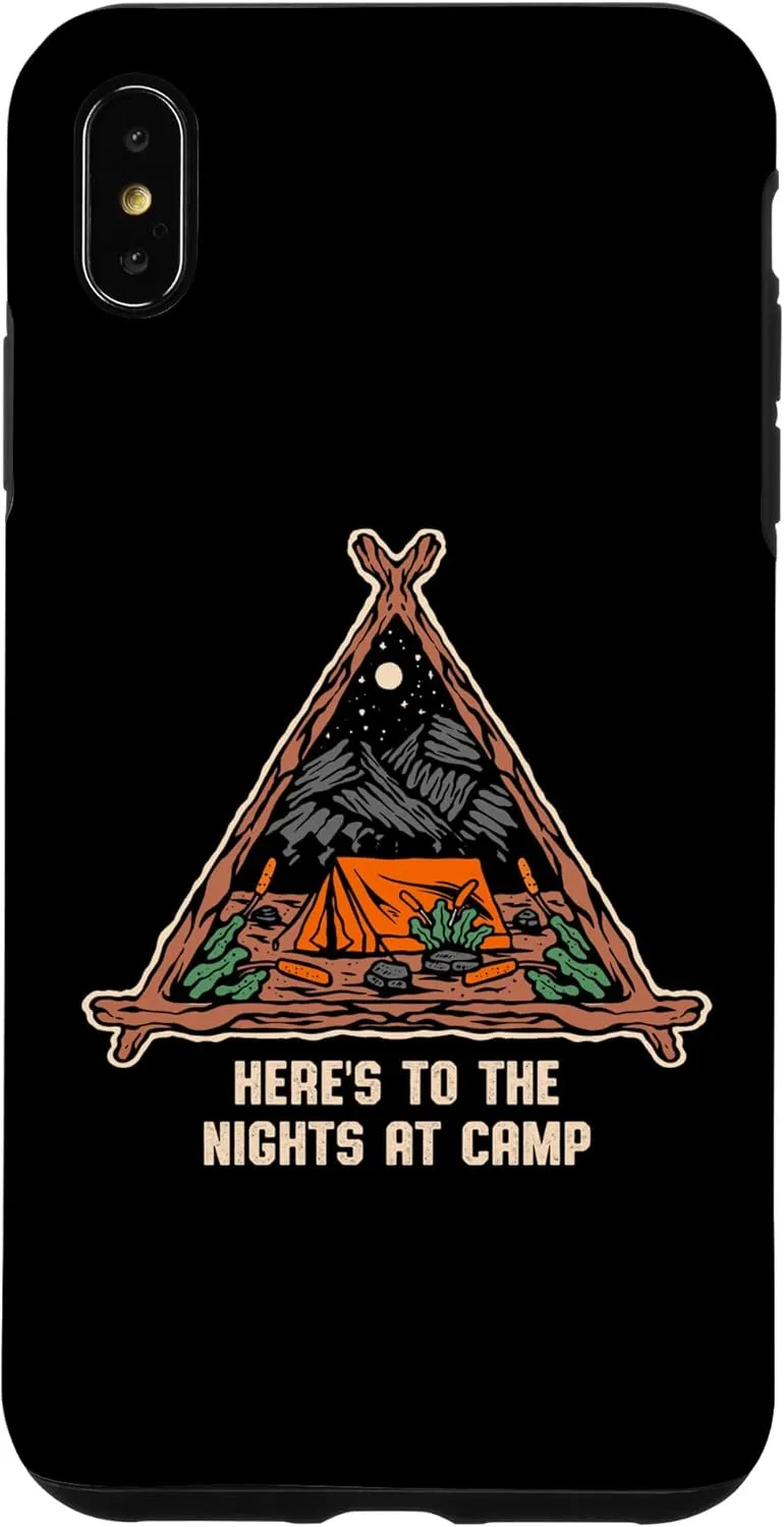 iPhone XS Max Nights at Camp Camping Forest Camper Jungle Vacation Holiday Case