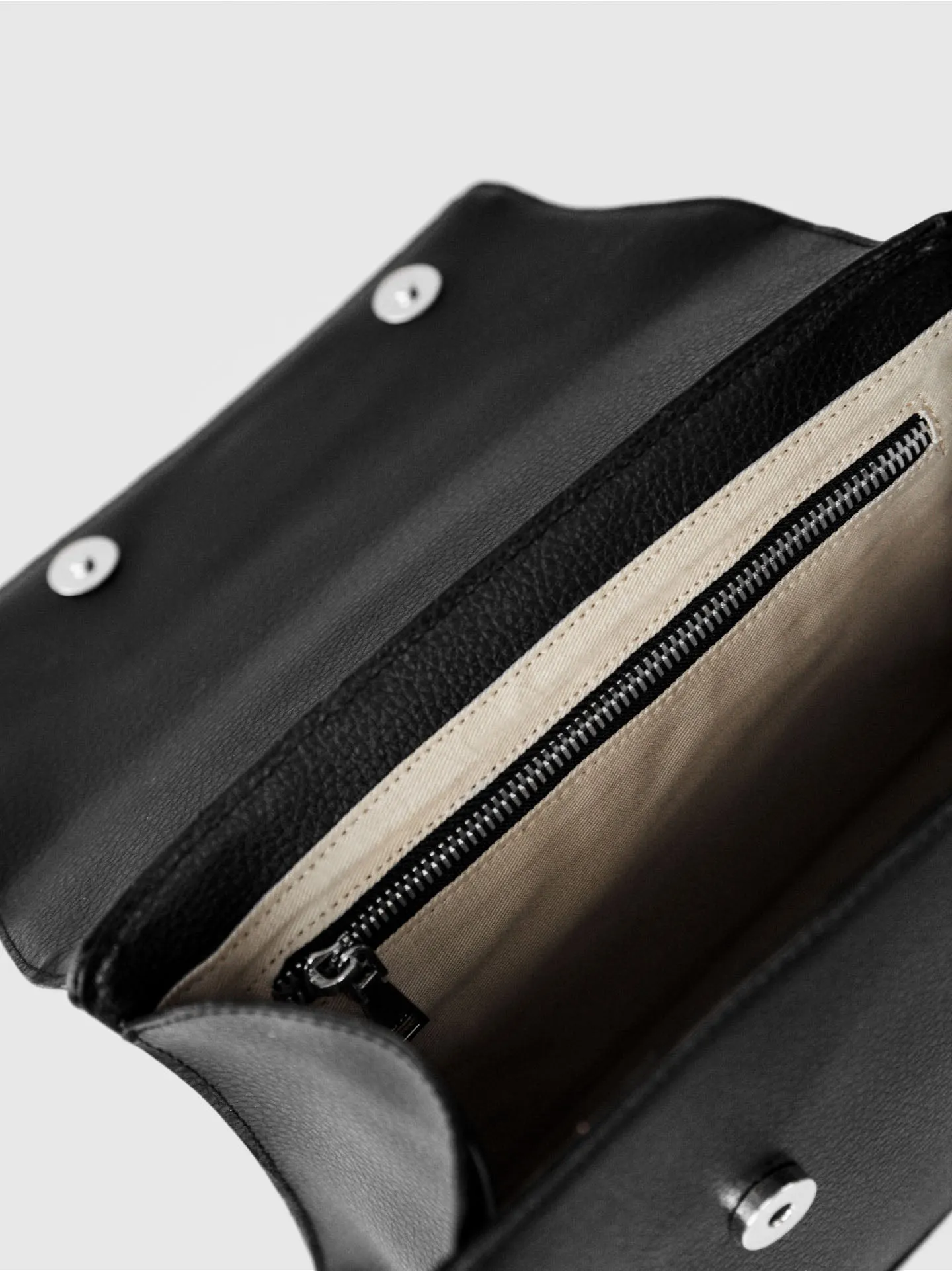 Ivy Top Handle Bag in Black & Silver