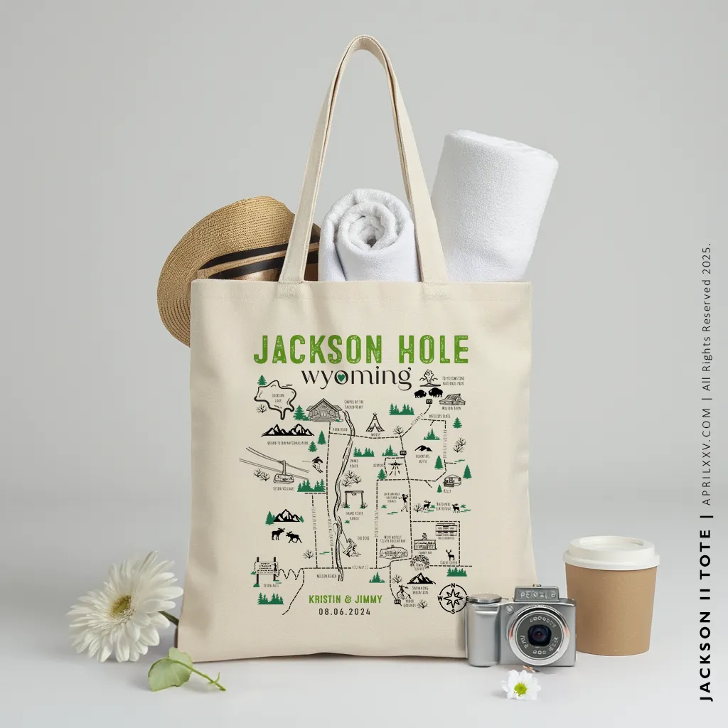 JACKSON | Jackson Hole Wyoming Map Tote