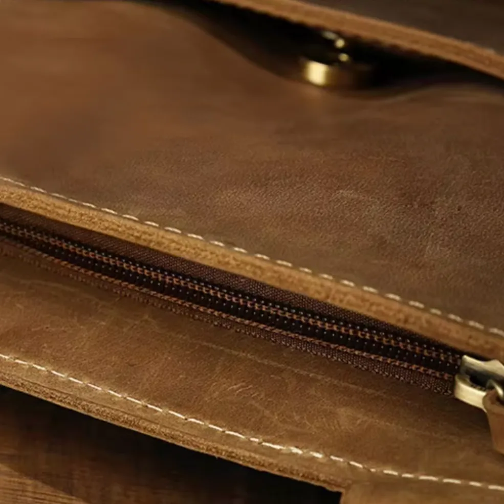 Jasper | Vintage Leather Crossbody Sling Travel Bag