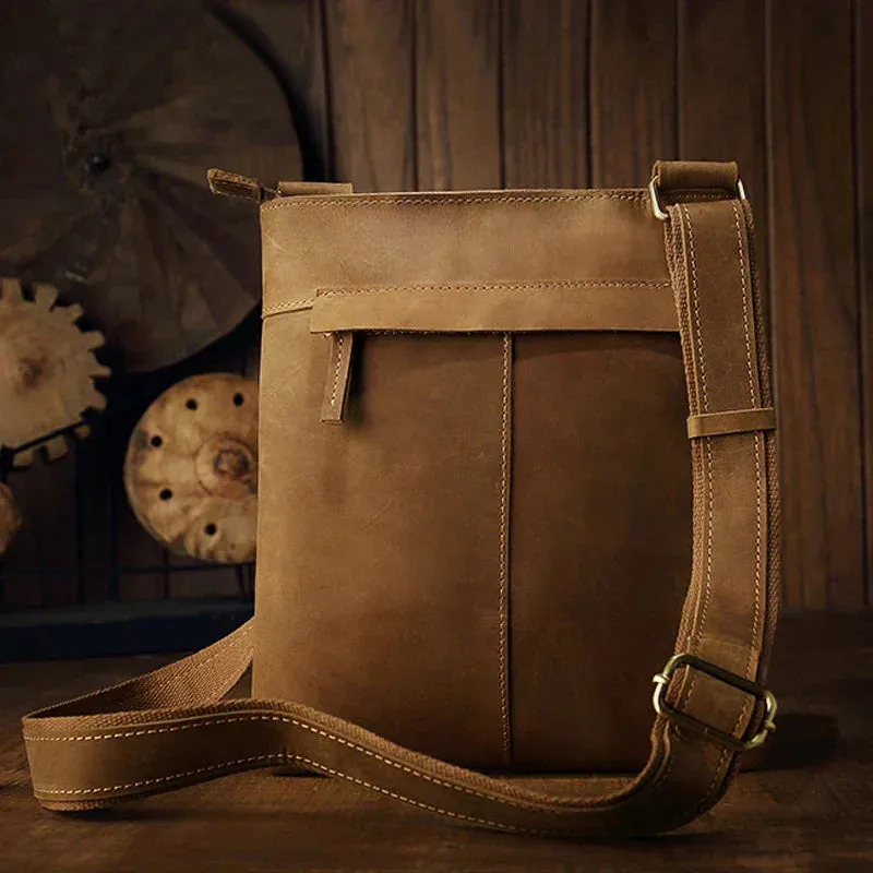 Jasper | Vintage Leather Crossbody Sling Travel Bag
