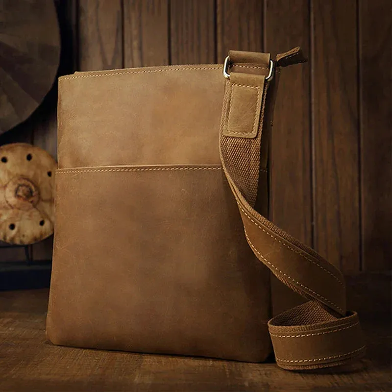 Jasper | Vintage Leather Crossbody Sling Travel Bag
