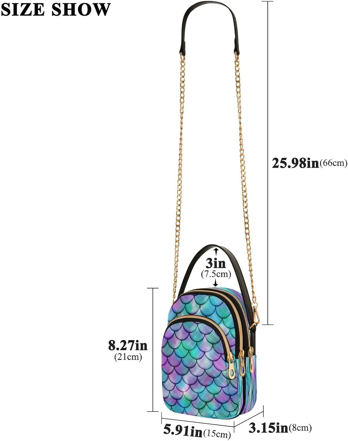 JSTEL Small Crossbody Bag for Women with Compartments,Long Strap Crossbody Purse Polyester Phone Purse Wallet