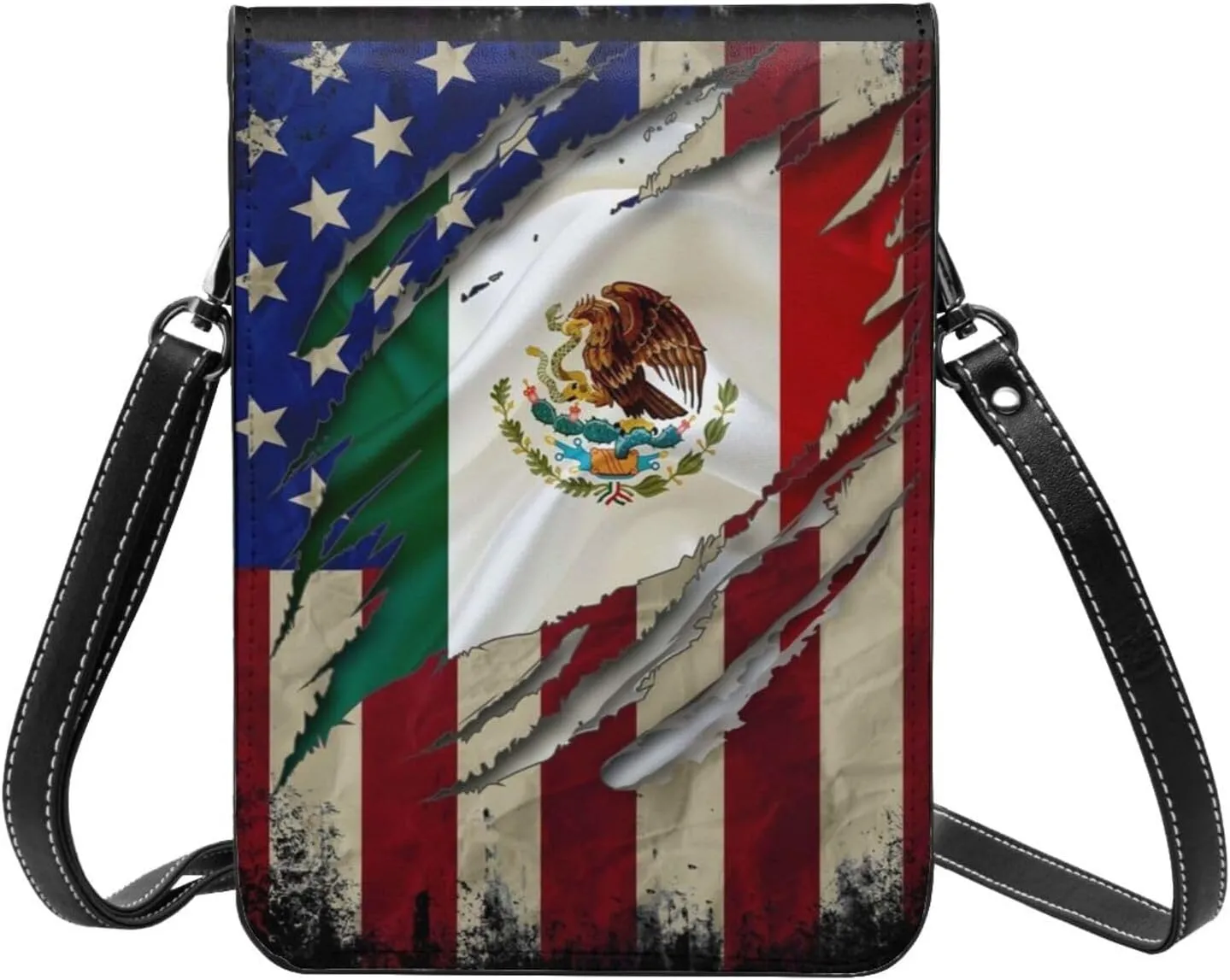 K9 Paw Thin Blue Line Flag Cell Phone Purse Small Crossbody Bags For Women Men Wallet Purses With Adjustable Strap