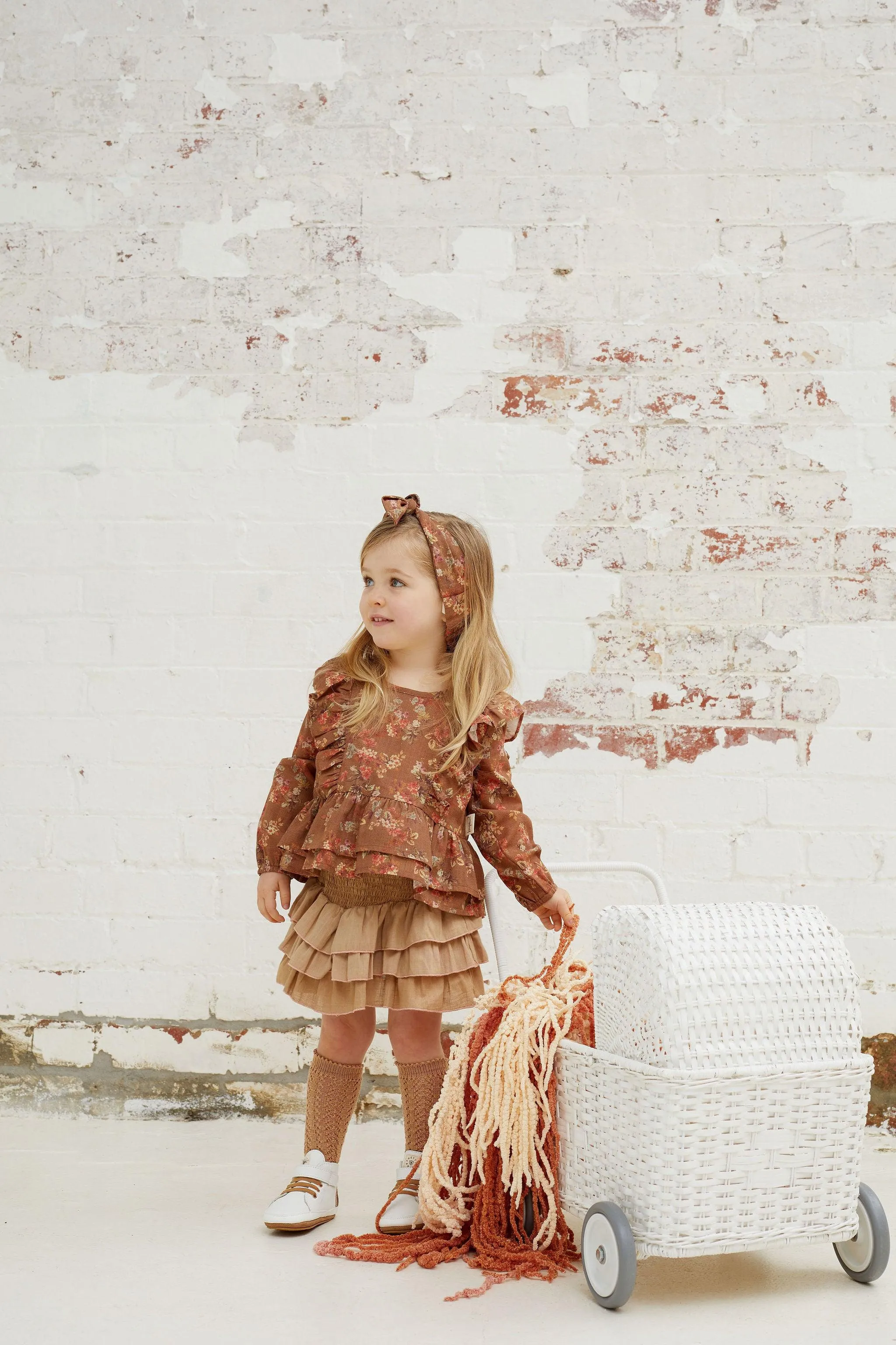 KAPOW PEONY PEPLUM TEE