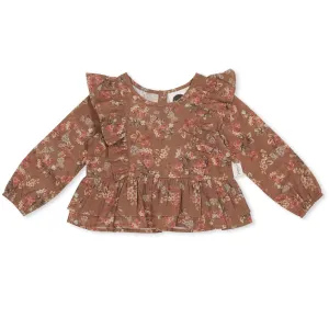 KAPOW PEONY PEPLUM TEE