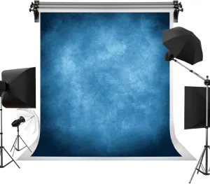 Kate 5x7ft Dark Blue Abstract Backdrops Blue Portrait Professional Backgrounds Retro Backdrop