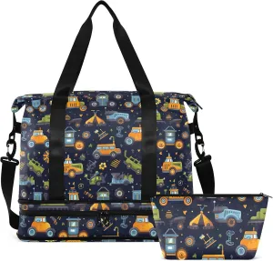 Kawaii Ruck Toys Gym Bag for Women & Men,Duffel Bag with Shoe Pocket,Weekender Overnight Bag with Trolley Sleeve for Travel 21214891