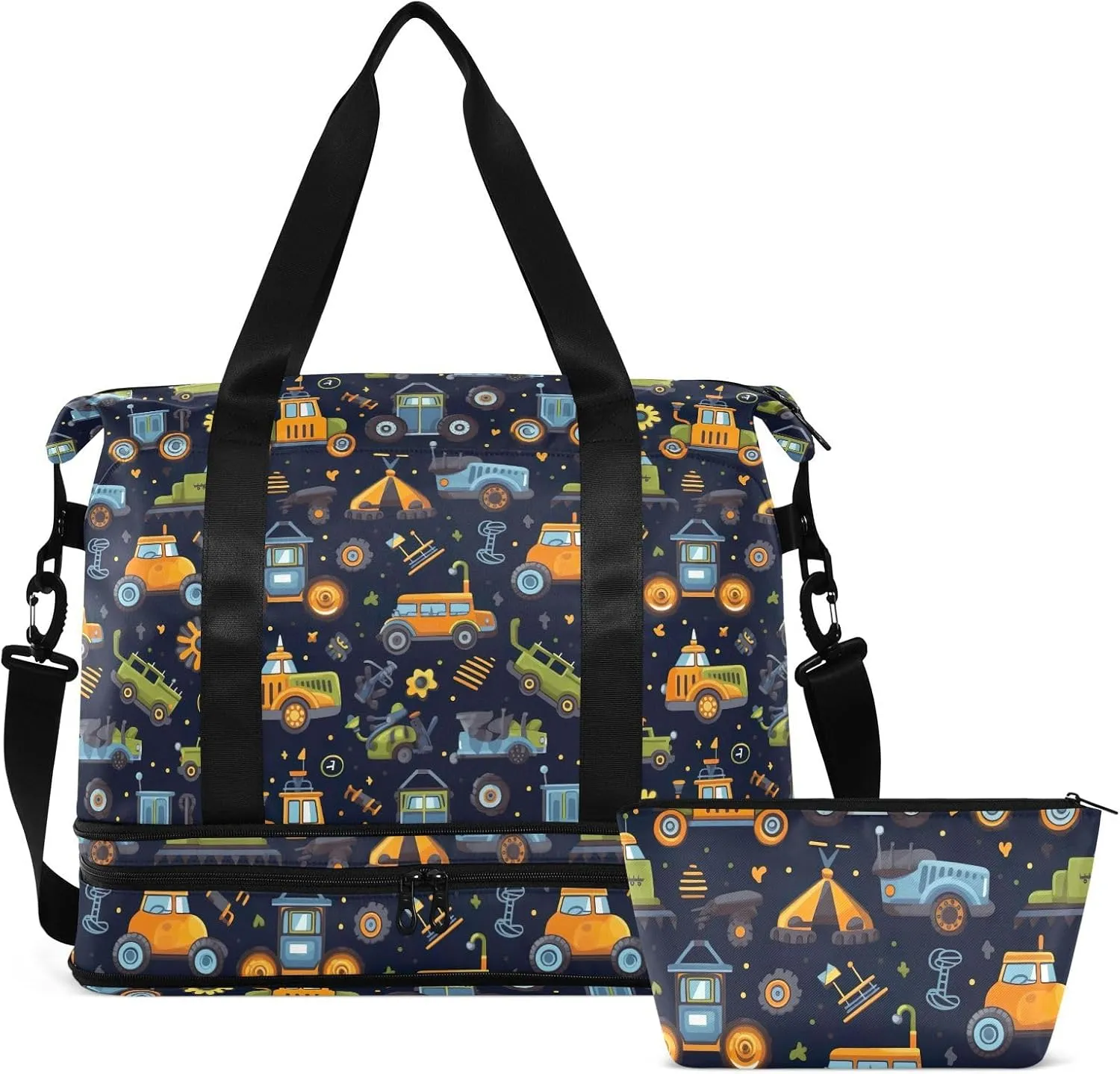 Kawaii Ruck Toys Gym Bag for Women & Men,Duffel Bag with Shoe Pocket,Weekender Overnight Bag with Trolley Sleeve for Travel 21214891