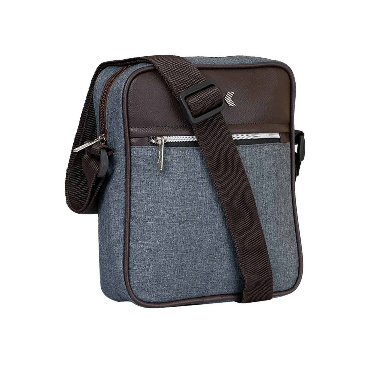 Khadim Crossbody Sling Bag with Adjustable Long Strap for Men