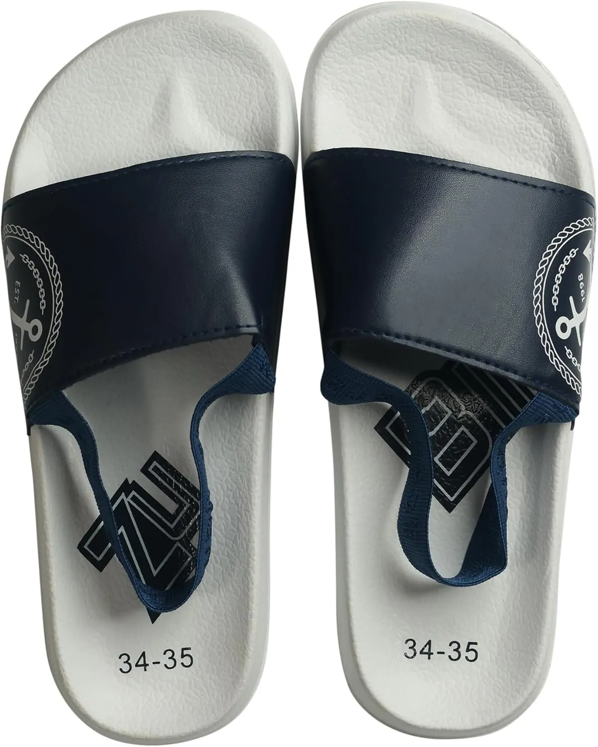 Kids Pool Slippers, Waterproof Slingback Slides, For poolside, Beach, Boating, Sprinkler, Sildes That Stay On Around Water