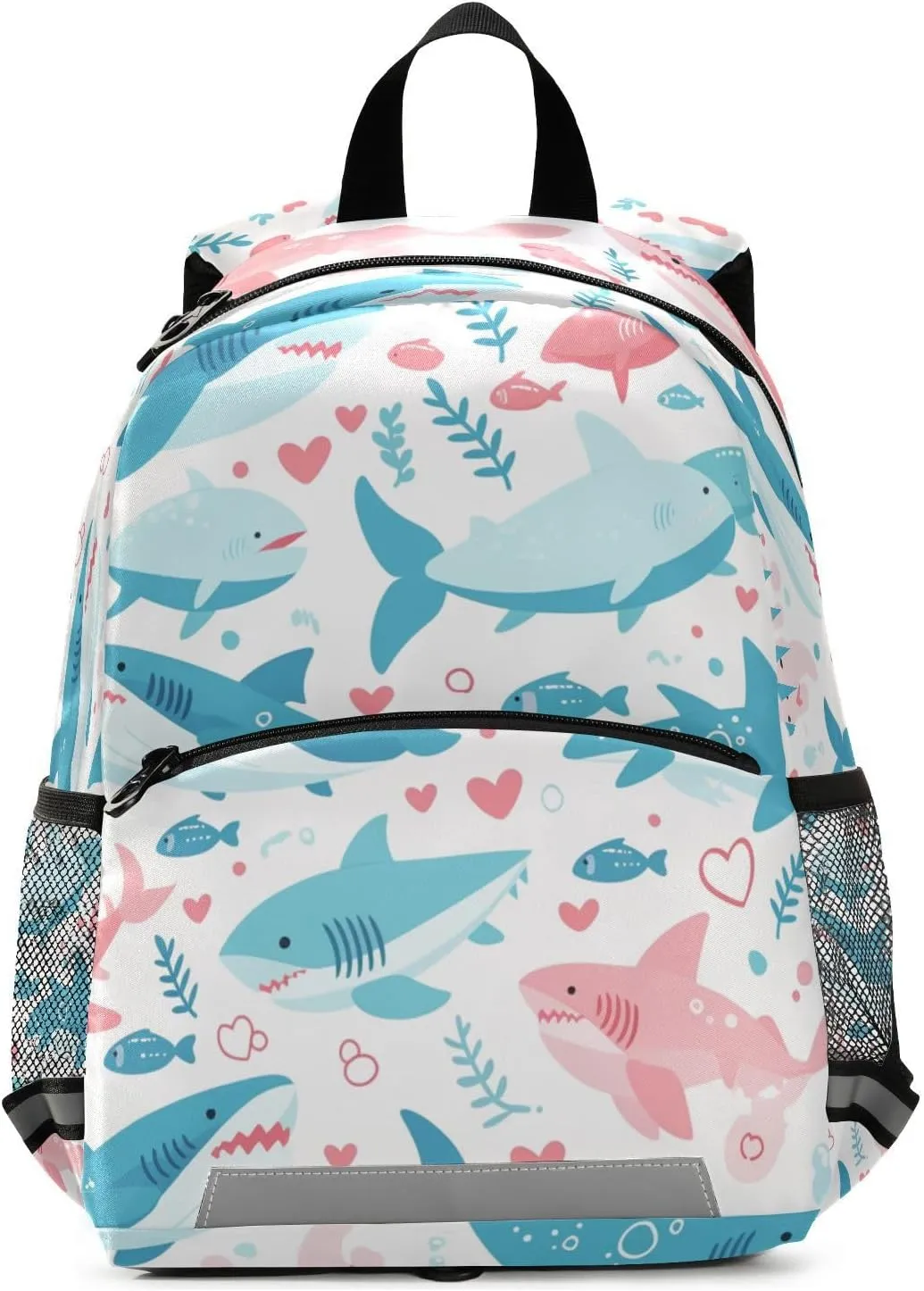 KLL Ocean fish sea Masco Backpacks for Kindergarten Waterproof Cute Bookbag with Reflective Strips Travel Daypack