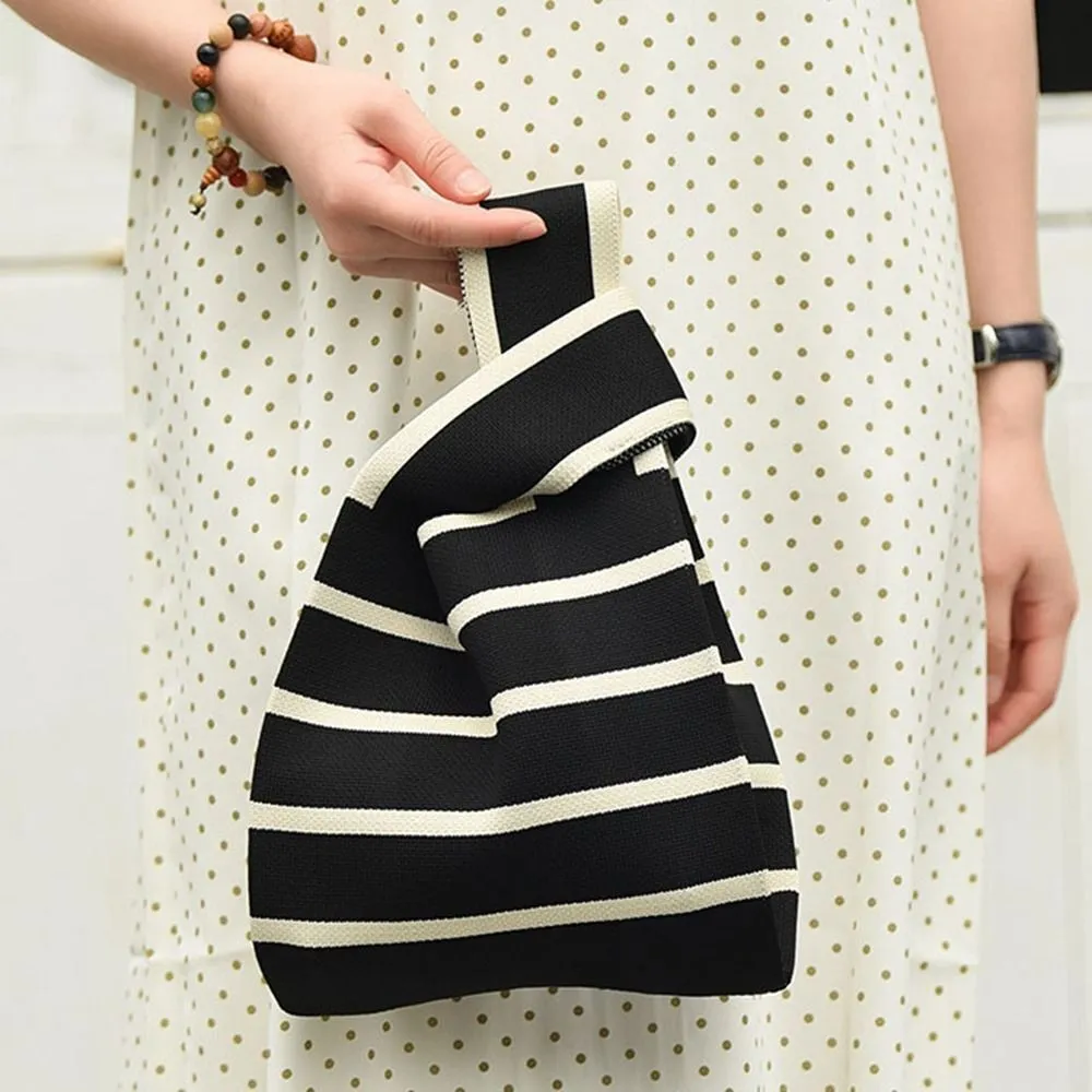 Knitted Bag - Thin Stripes