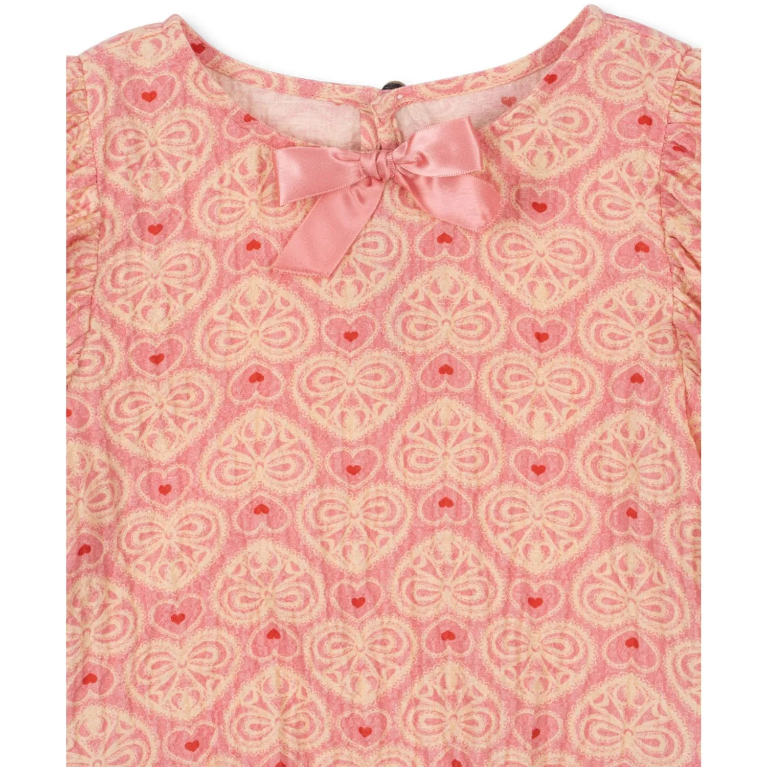 Konges Sløjd Lacy Pink Ava Ss Blouse Gots