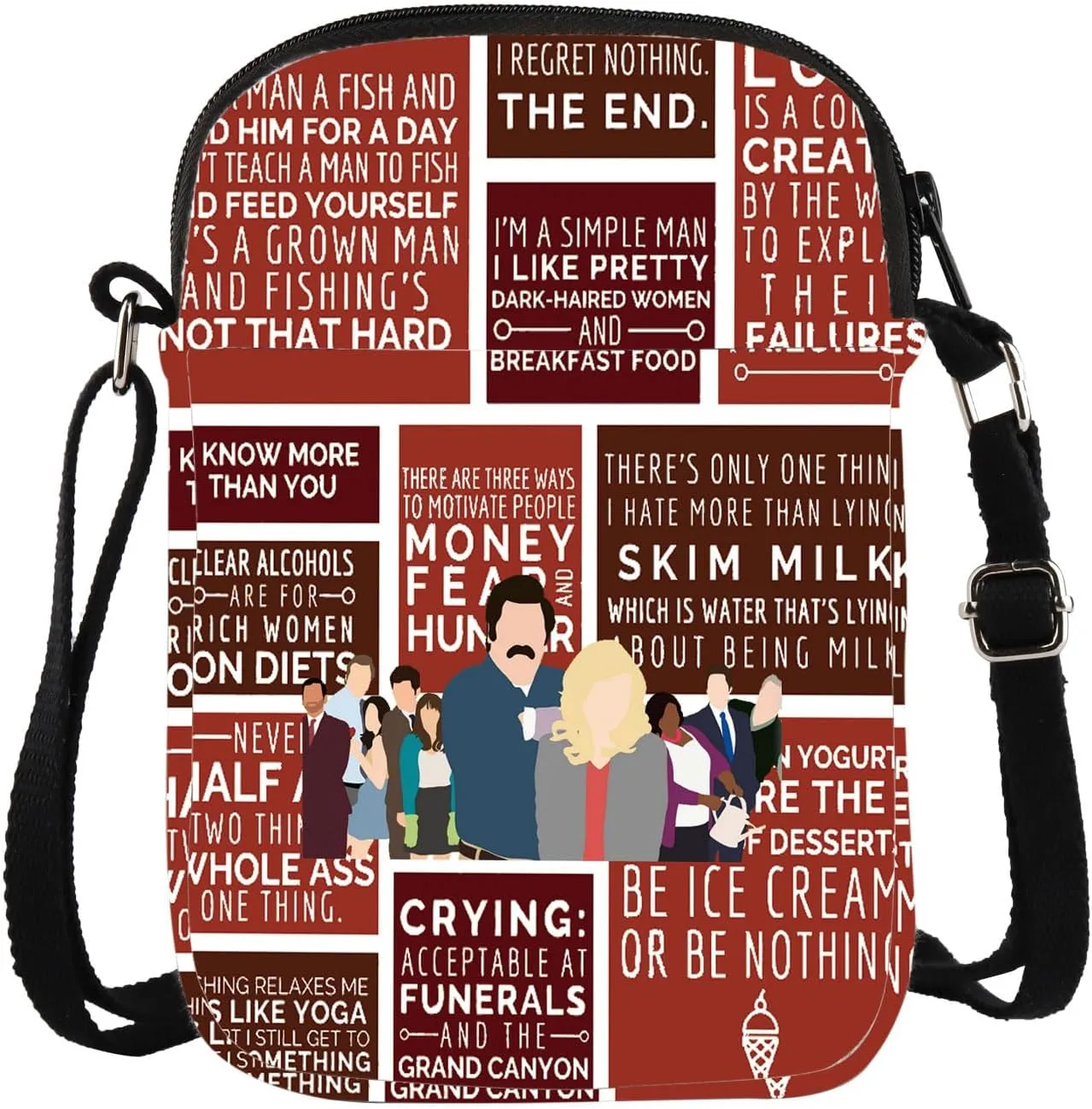 KUIYAI TV Show Inspired Crossbody Bag TV Show Merchandise TV Show Fans Gift