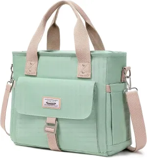 KYALOU Medium Tote Purse Bag for Women, Nurse Bag for Work, Teacher Tote Bag, Waterproof Nylon Crossbody Handbag