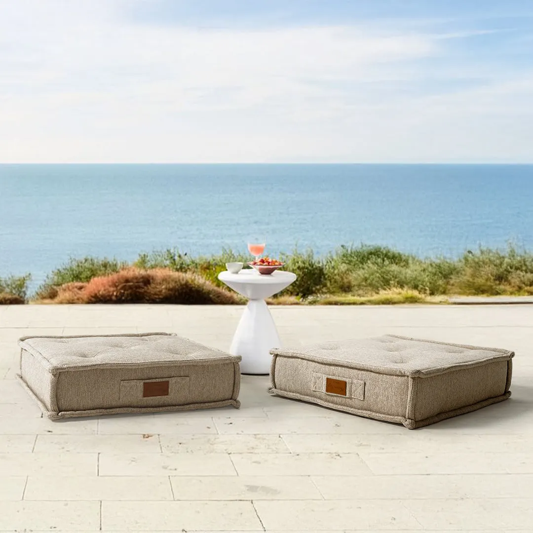 La Concha Pouf With Compressed Foam - 333-CF-Beige