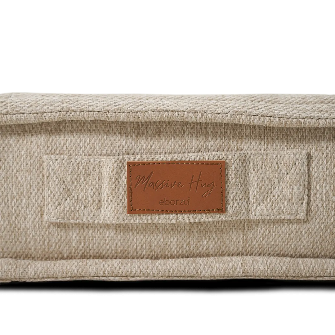 La Concha Pouf With Compressed Foam - 333-CF-Beige