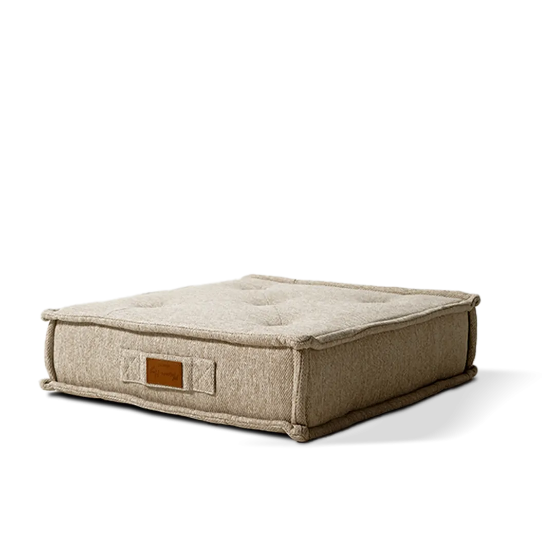 La Concha Pouf With Compressed Foam - 333-CF-Beige