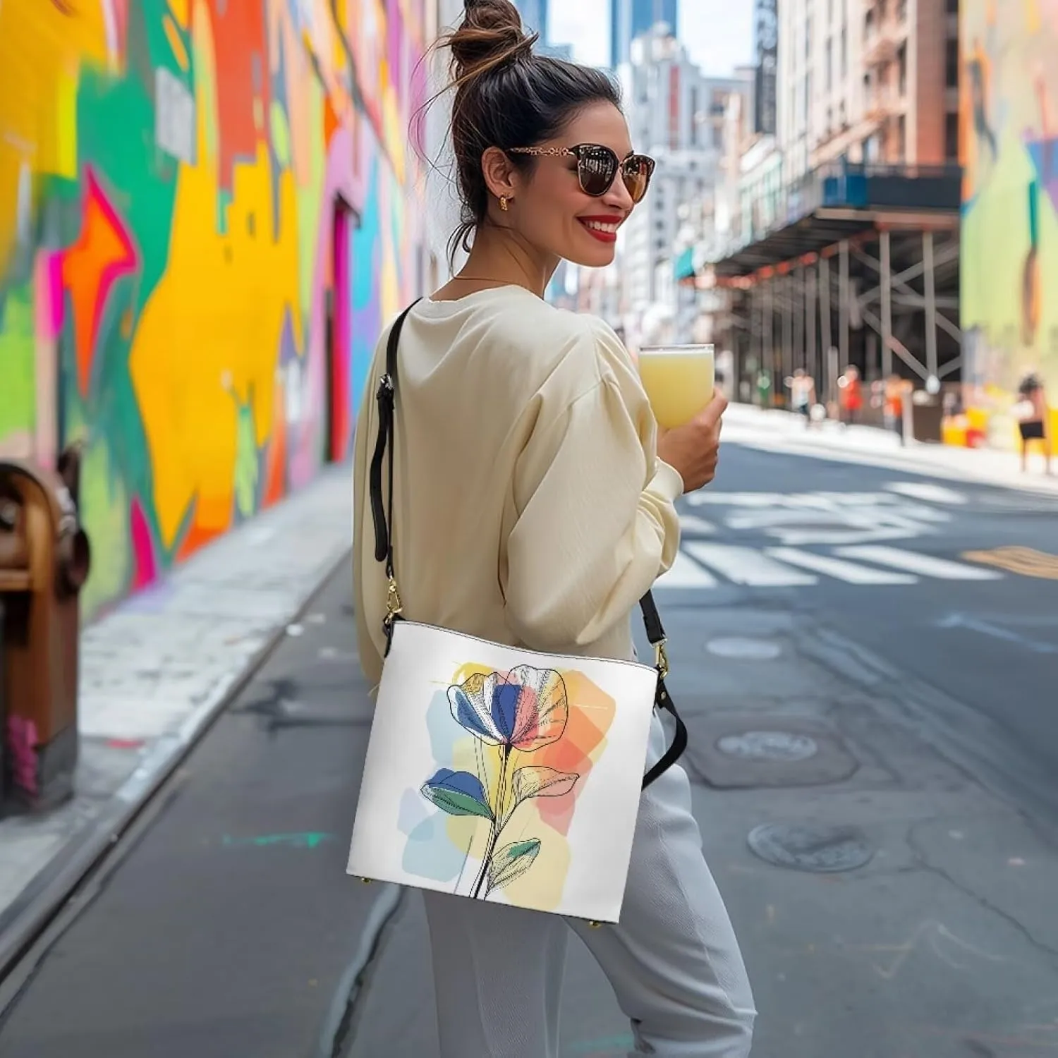Large Capacity Bucket Bags for Women Leather Fashion Shoulder Purse Crossbody Bag for Lady Casual Tote Handbags