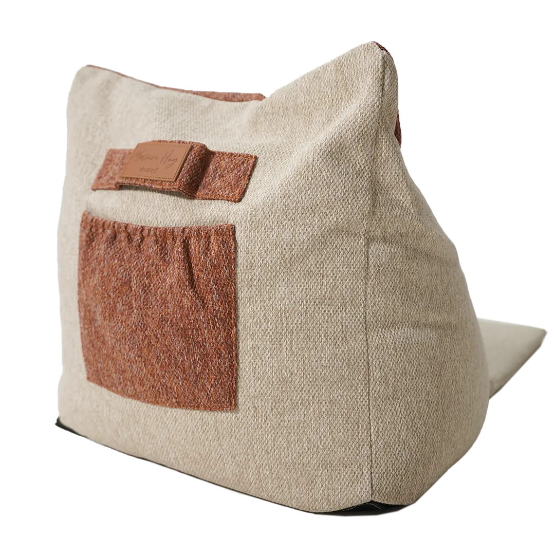 Lazy Orange/Beige Sunproof Bean Bag - 375-BB