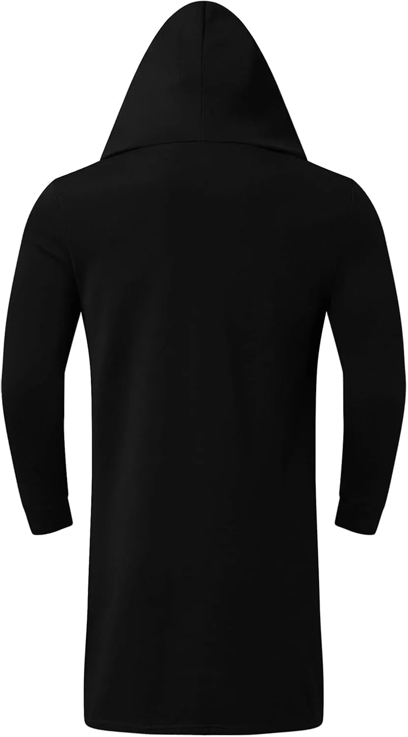 LCMTWX Men's Hooded Fleece Sweatshirt Loose Plus Size Hooded Pullover Sweater Sports Hooded Jacket Novelty Printed Hooded