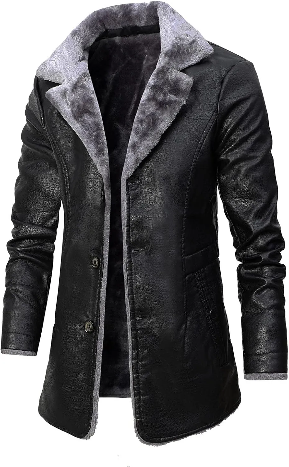 LCMTWX Men's Winter Thickened Warm Coats Stand Collar Knitted Splice Sweater Coat Casual Cardigan Stylish Outwear Mens