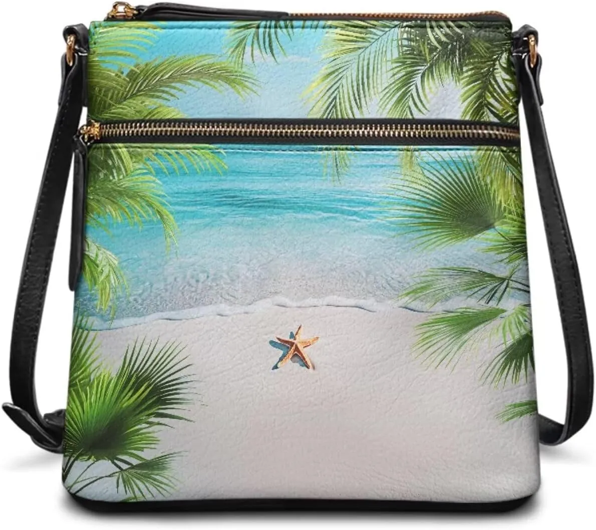 Leather Crossbody Bags for Women Large Sling Hobo Bag Trendy Messenger Bag with Zipper Closure for Dating Shopping