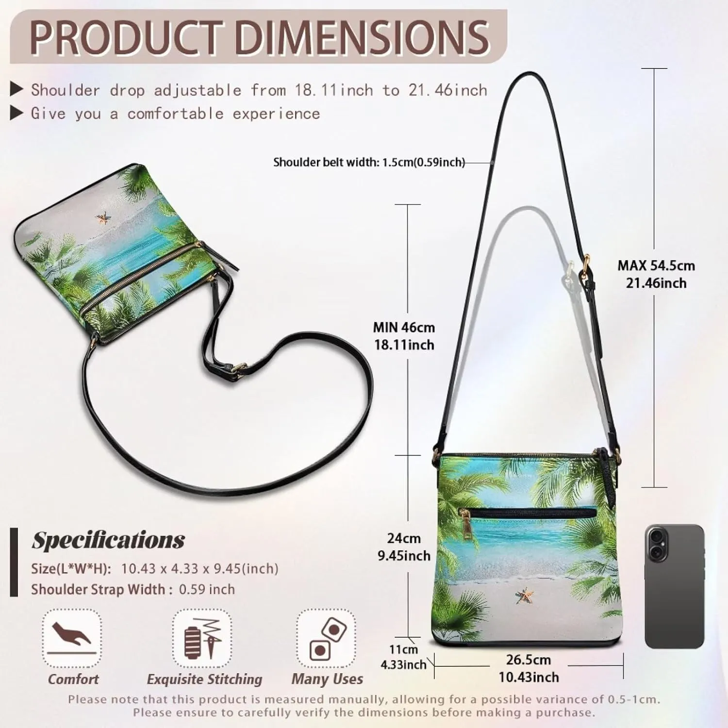 Leather Crossbody Bags for Women Large Sling Hobo Bag Trendy Messenger Bag with Zipper Closure for Dating Shopping