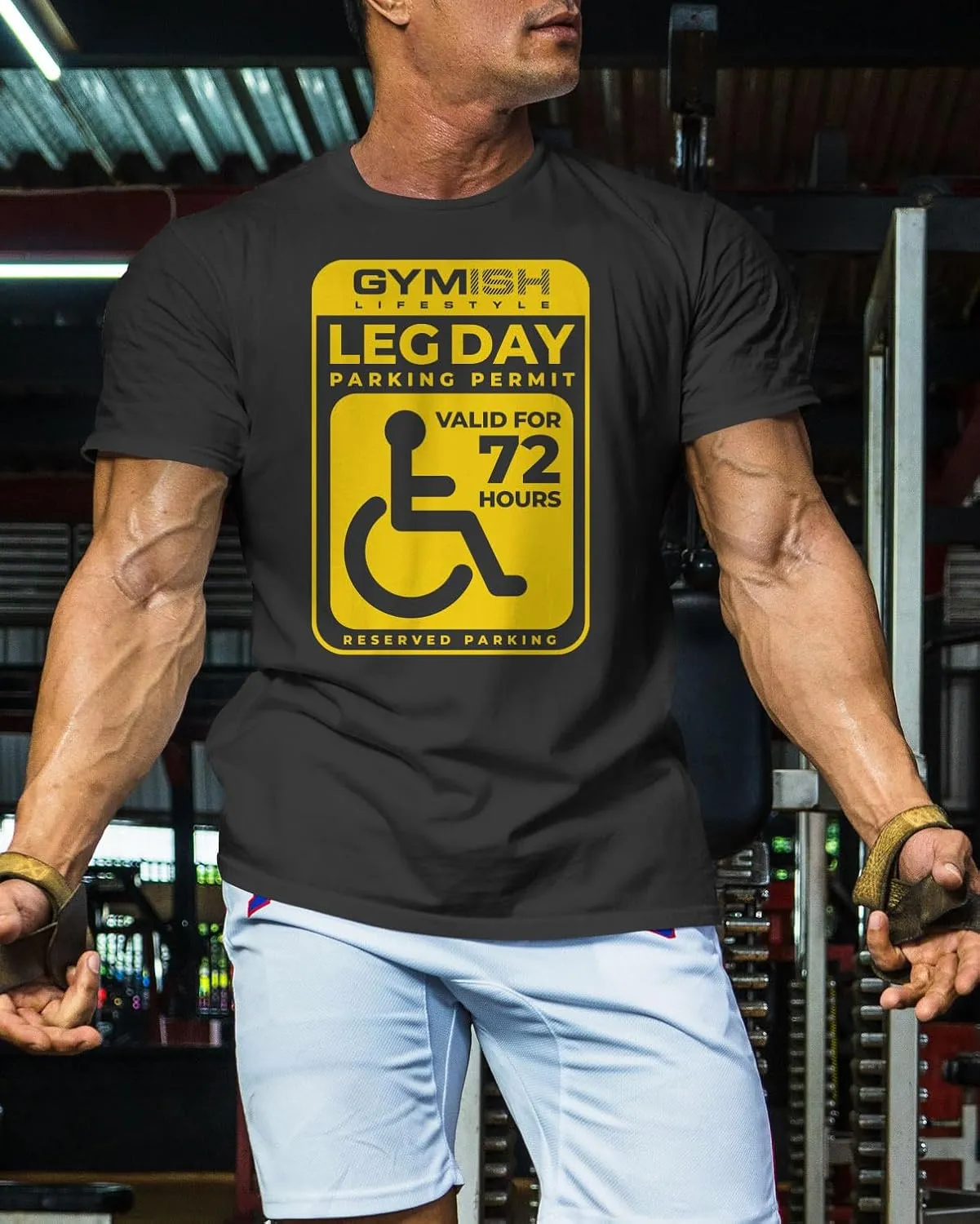 Leg Day Parking Permit Workout T-Shirt, Lifting Gym Shirt Air Freshener Funny Gift Set