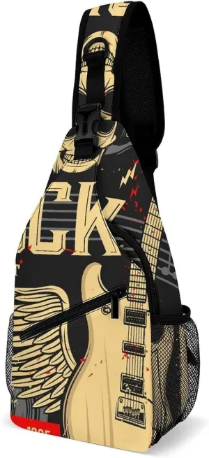 Leopard-print Sling Bag Crossbody Chest Bag Shoulder Bag For Travel Hiking Cycling Camping
