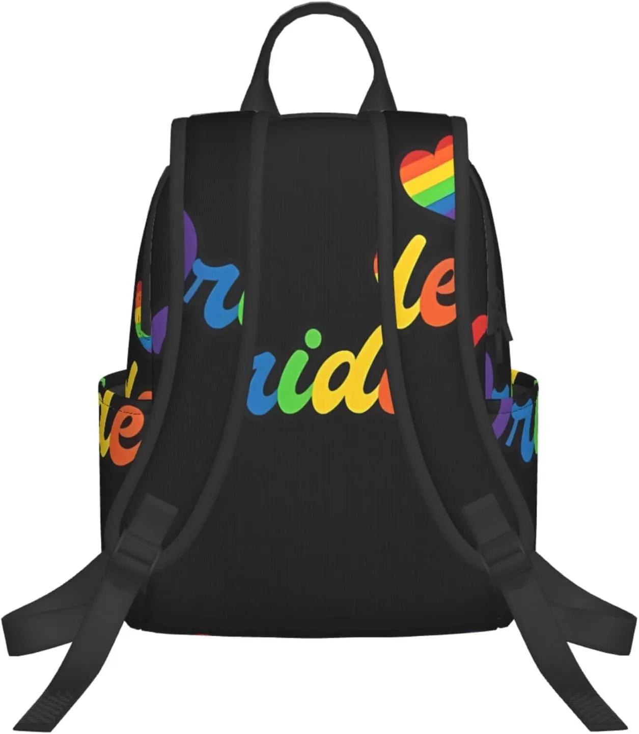 LGBT Rainbow Pride Gay Heart Travel Laptop Backpack Casual Backpacks Double Shoulder Daypack Notebook Rucksack Work Bags Sports Bag for Gym Hiking Camping Beach