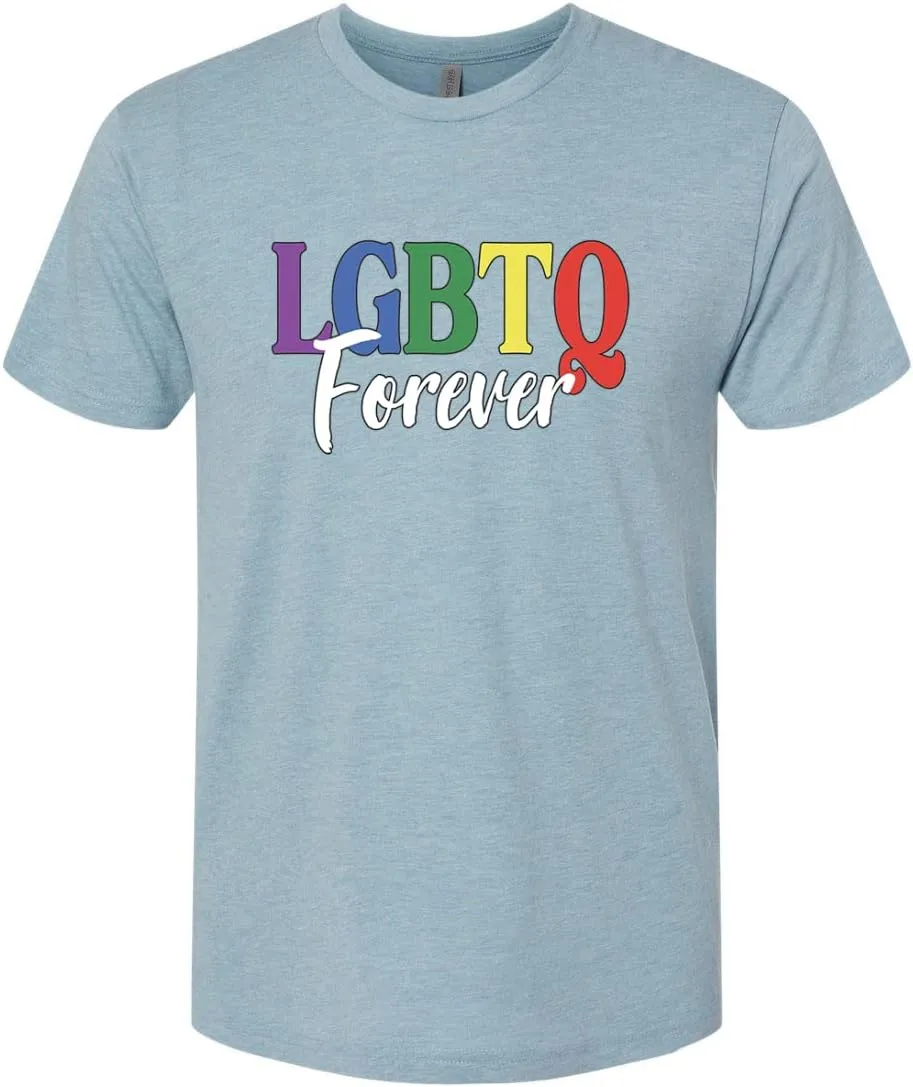 LGBTQ Forever LGBT Pride Mens Premium Tri Blend T-Shirt
