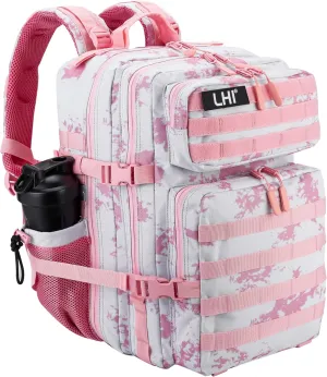 LHI Military Tactical Backpack for Men and Women 45L Army 3 Days Assault Pack Bag Large Rucksack with Molle System
