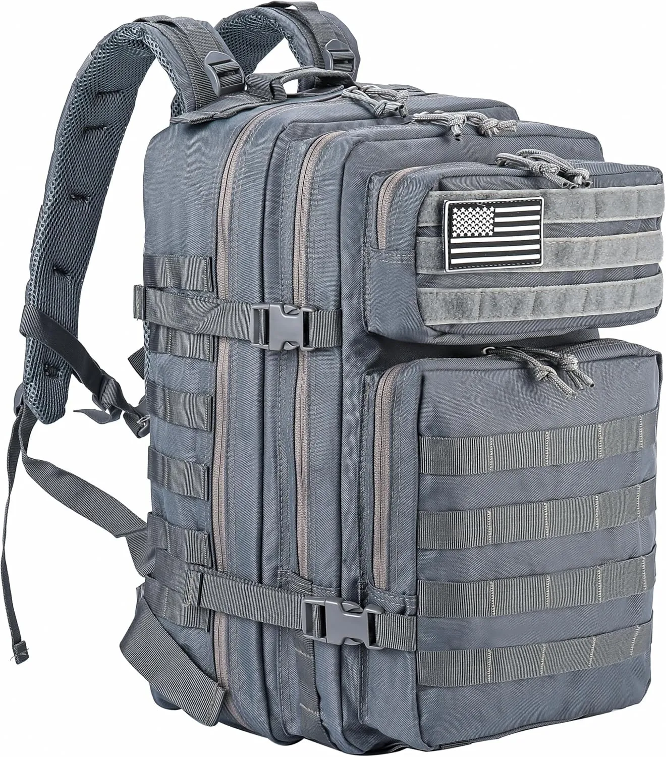 LHI Military Tactical Backpack for Men and Women 45L Army 3 Days Assault Pack Bag Large Rucksack with Molle System