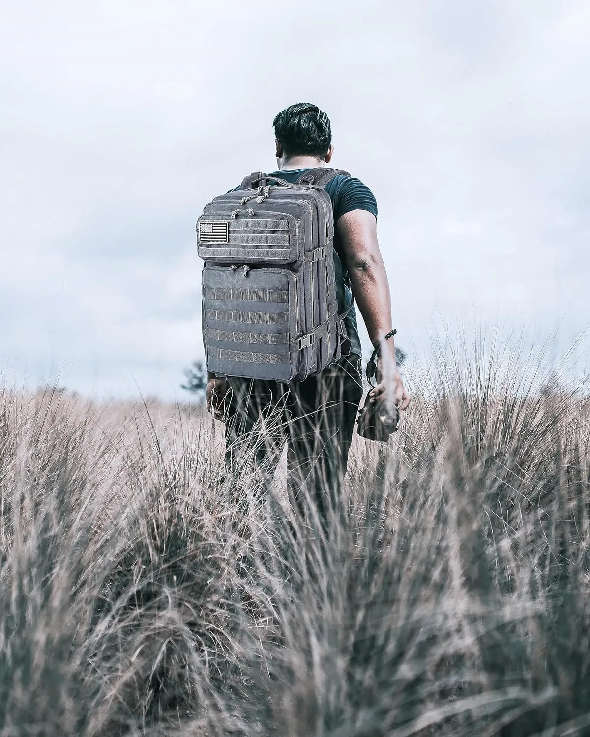 LHI Military Tactical Backpack for Men and Women 45L Army 3 Days Assault Pack Bag Large Rucksack with Molle System